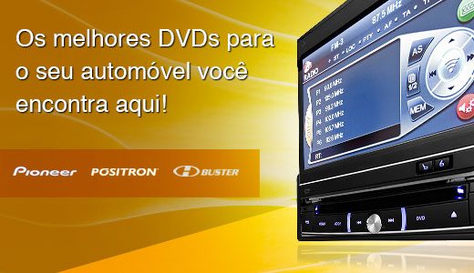 DVDs automotivos, buster, pioneer, positron